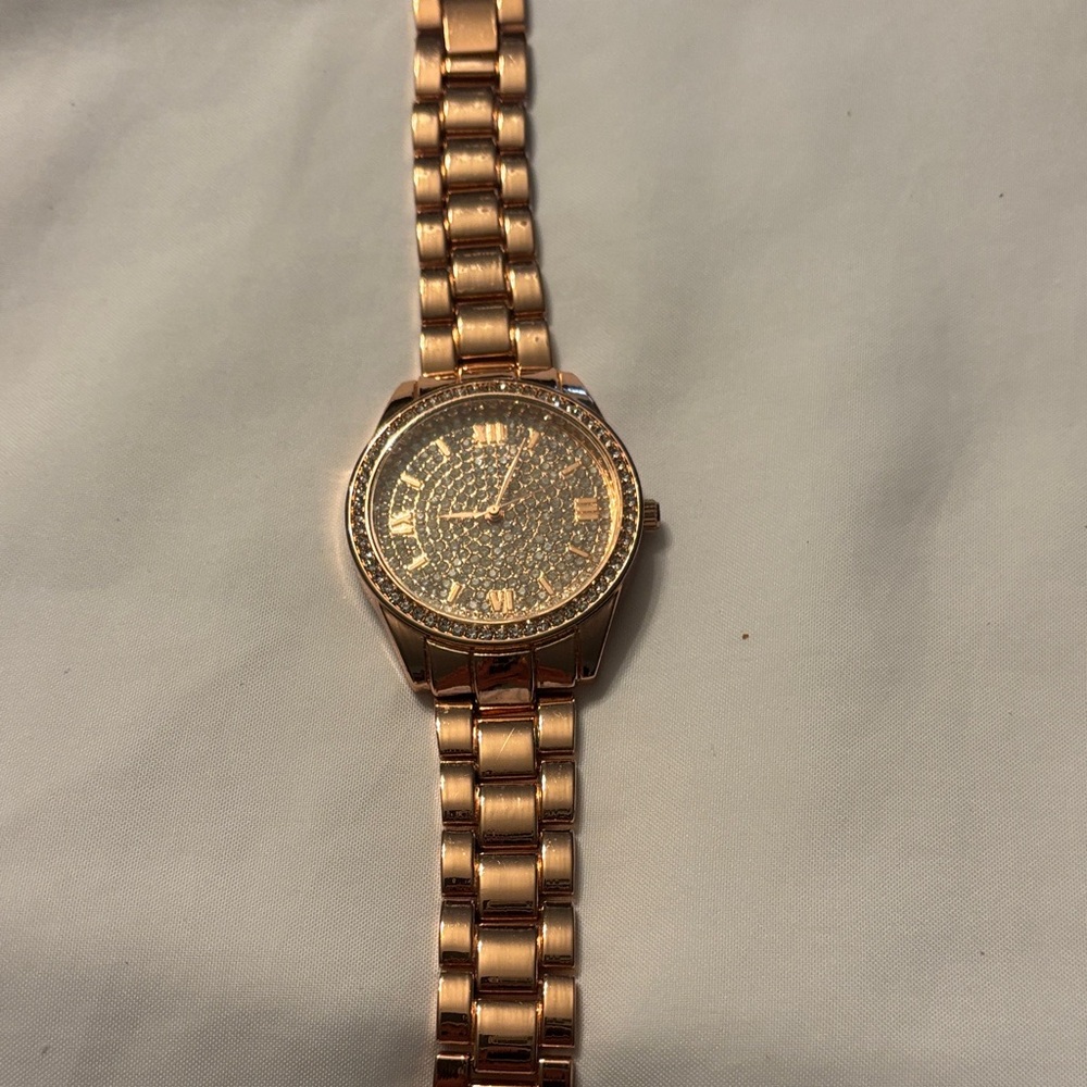 Accutime Corp Rose Gold Watch ( needs new battery)